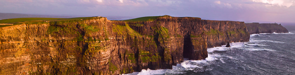 West of Ireland: Clare: Cliffs of Moher. An image of the Cliffs Of Moher on a very windy morning.